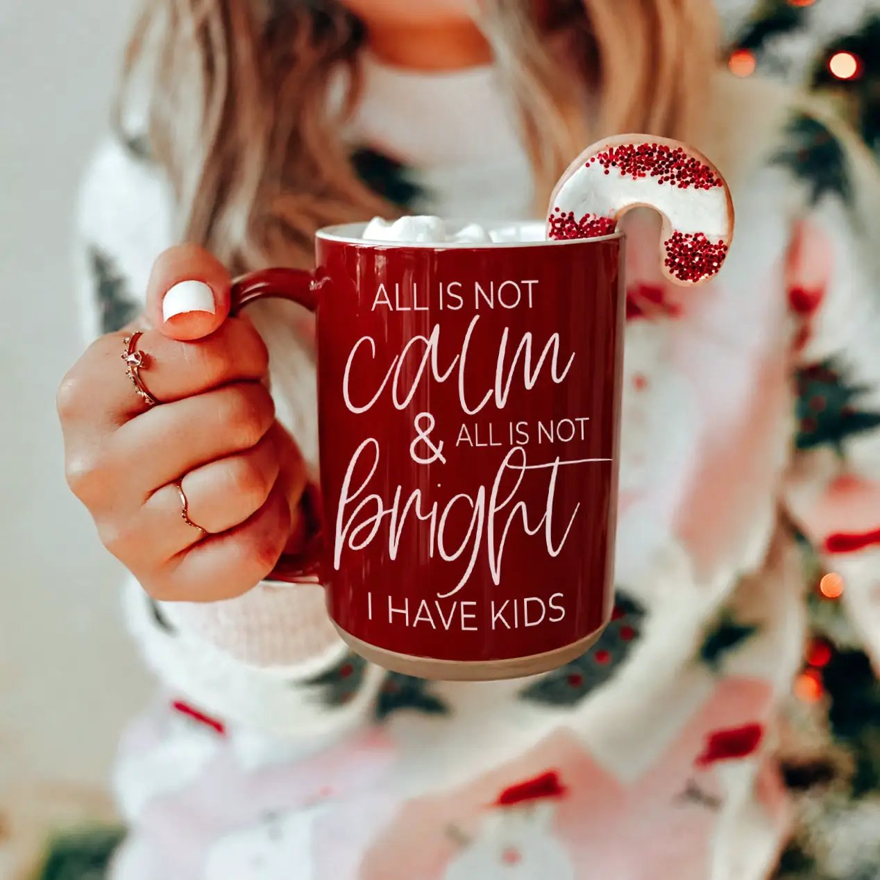 Christmas Ceramic Coffee Mug Double Sided Snark