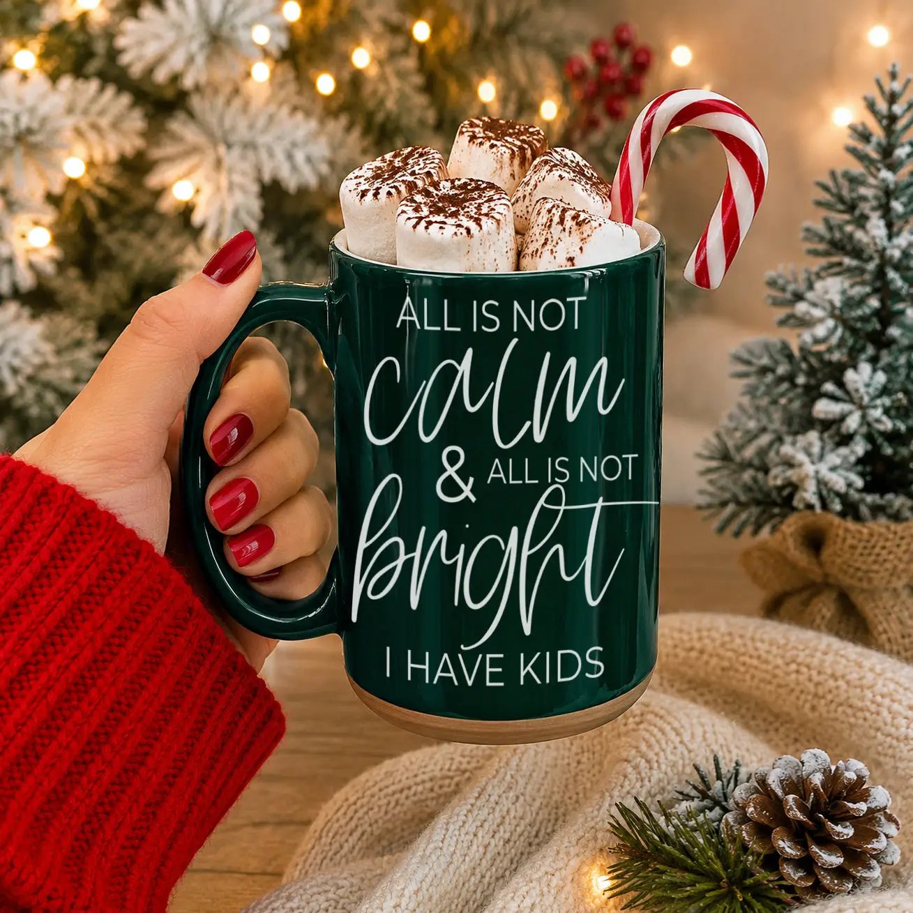 Christmas Ceramic Coffee Mug Double Sided Snark