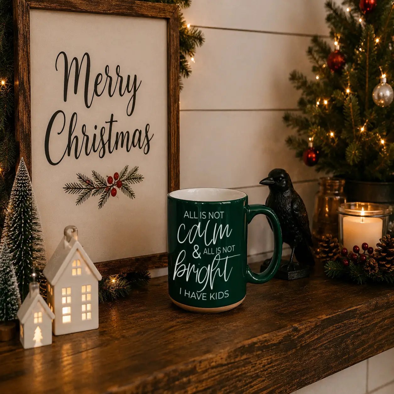 Christmas Ceramic Coffee Mug Double Sided Snark