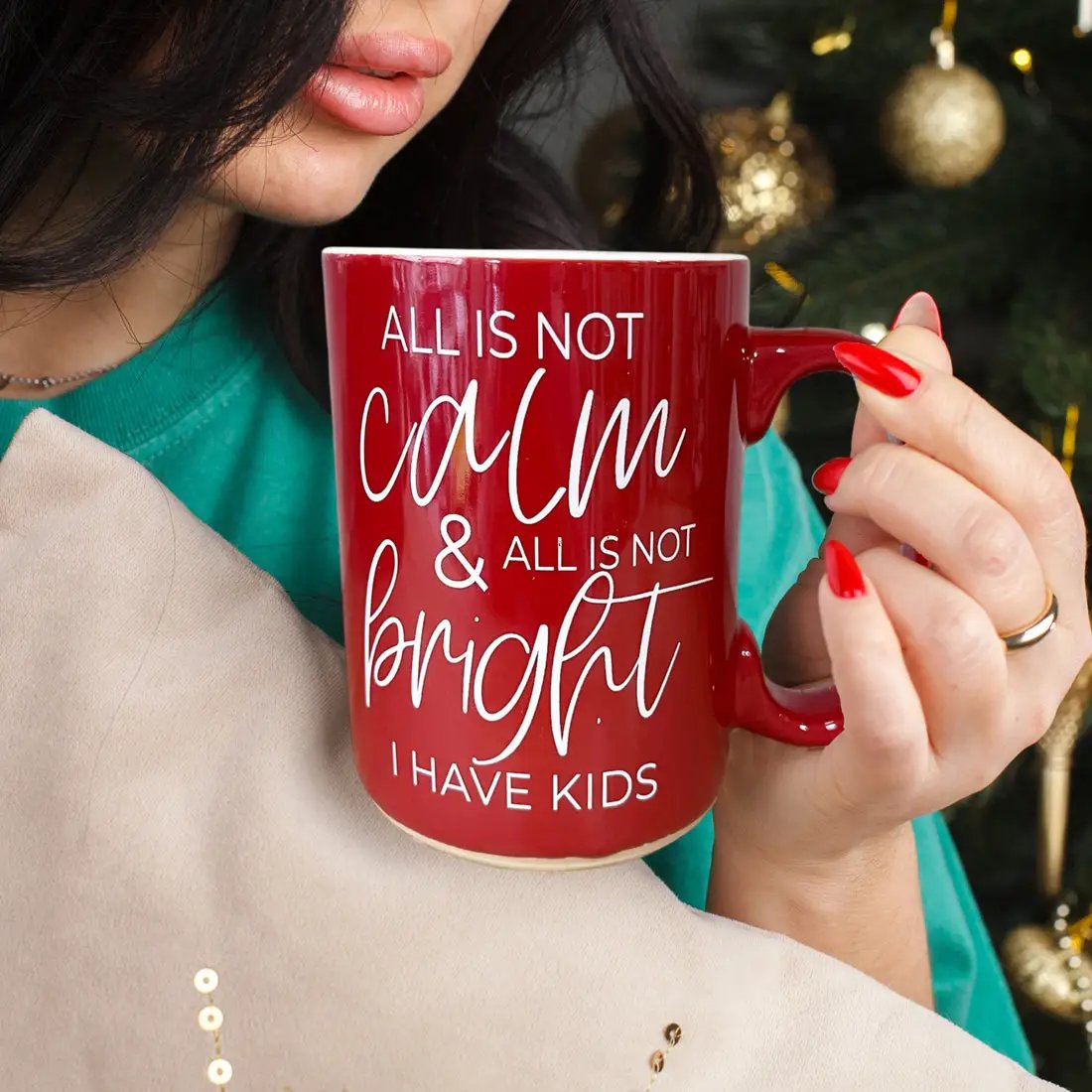 Christmas Ceramic Coffee Mug Double Sided Snark