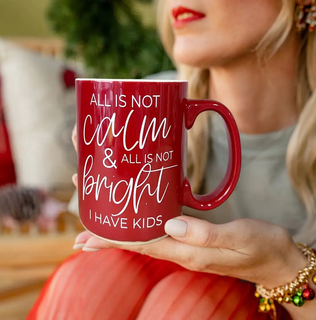 Christmas Ceramic Coffee Mug Double Sided Snark