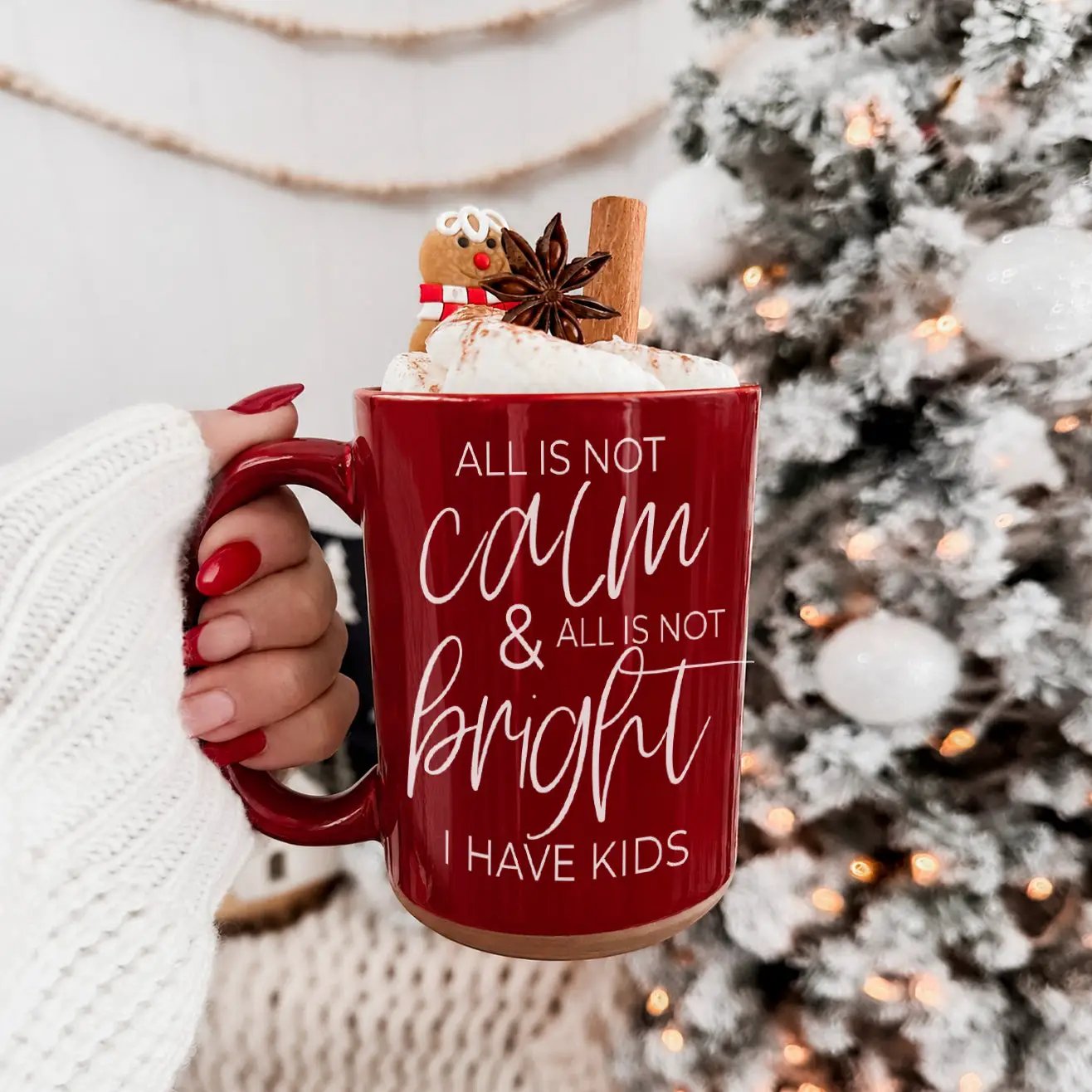 Christmas Ceramic Coffee Mug Double Sided Snark