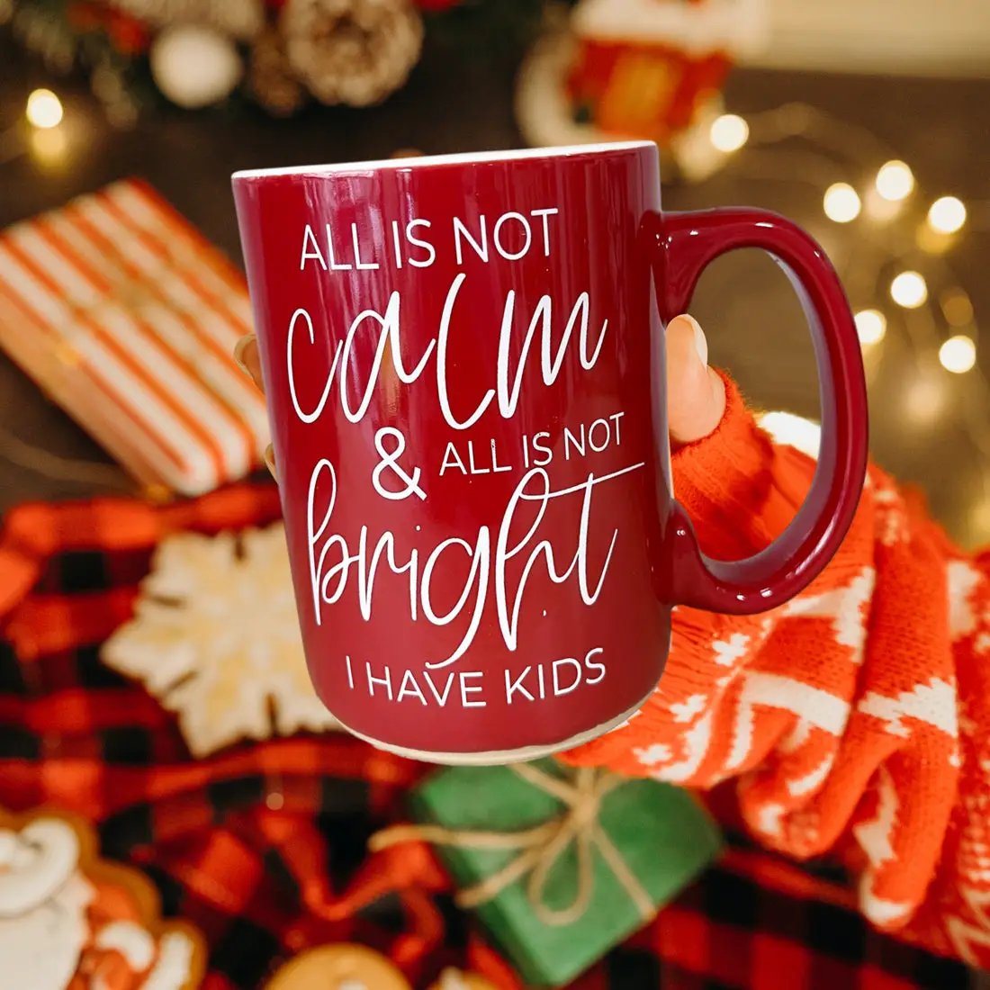 Christmas Ceramic Coffee Mug Double Sided Snark