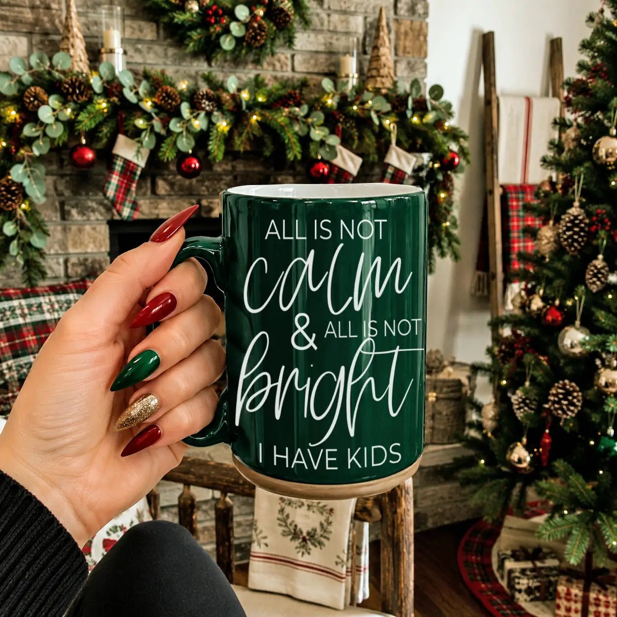 Christmas Ceramic Coffee Mug Double Sided Snark
