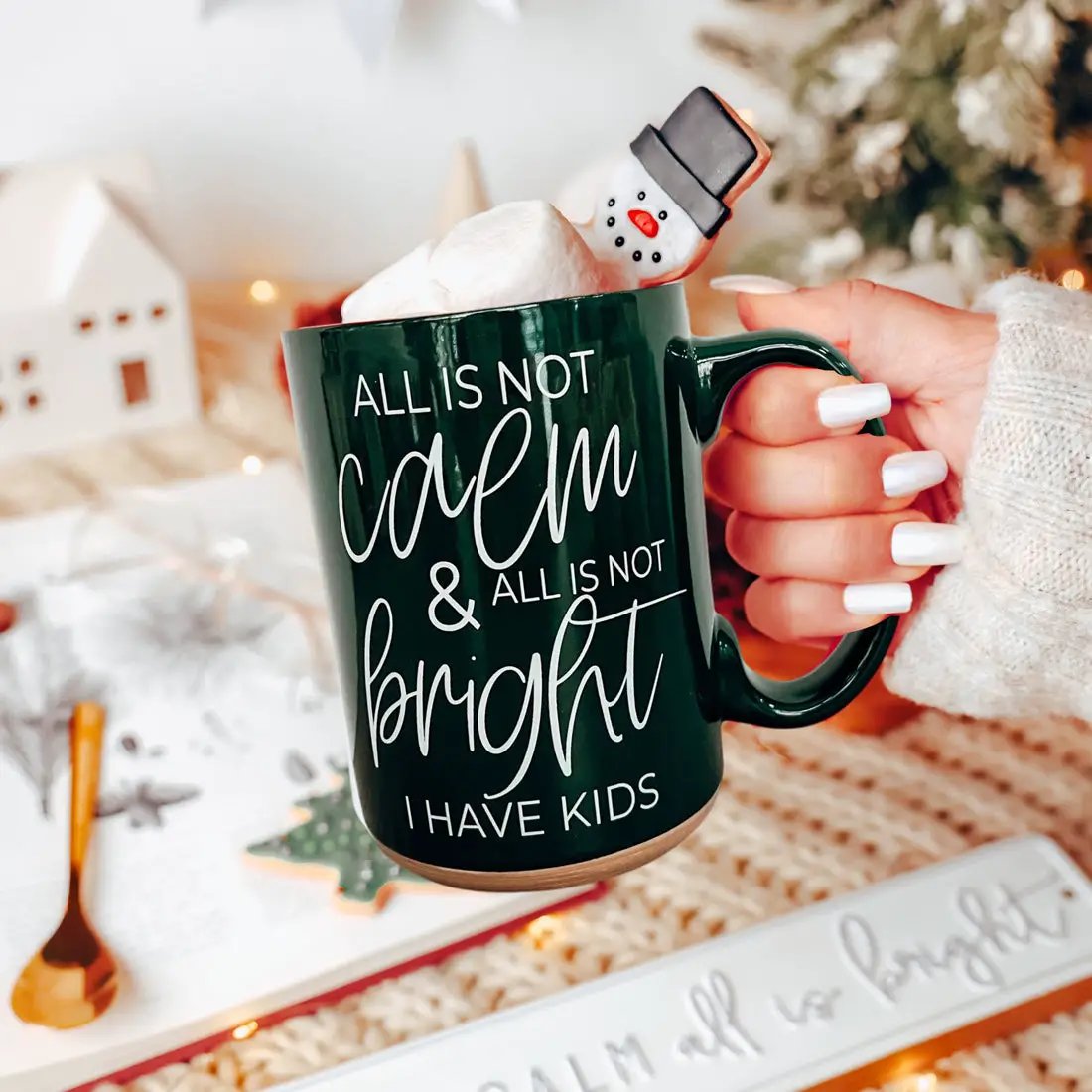 Christmas Ceramic Coffee Mug Double Sided Snark