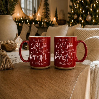 Christmas Ceramic Coffee Mug Double Sided Snark