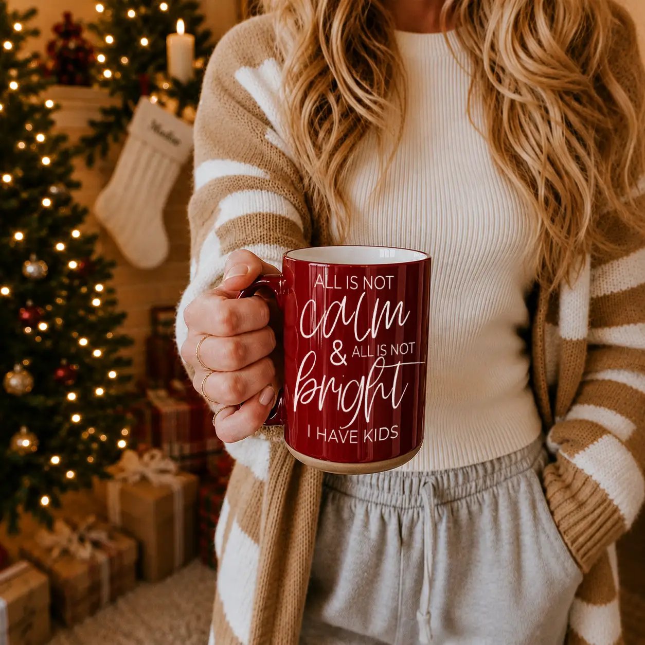 Christmas Ceramic Coffee Mug Double Sided Snark
