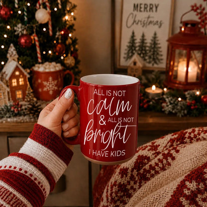 Christmas Ceramic Coffee Mug Double Sided Snark