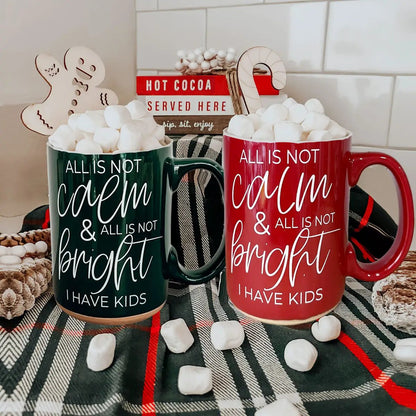 Christmas Ceramic Coffee Mug Double Sided Snark
