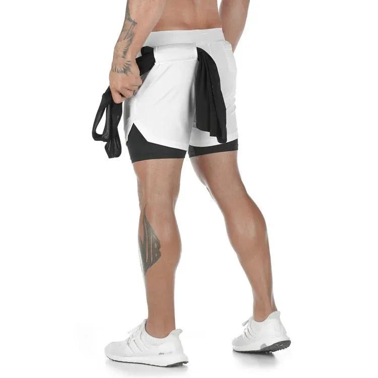 Camo Running Shorts Men 2 In 1 Quick Dry