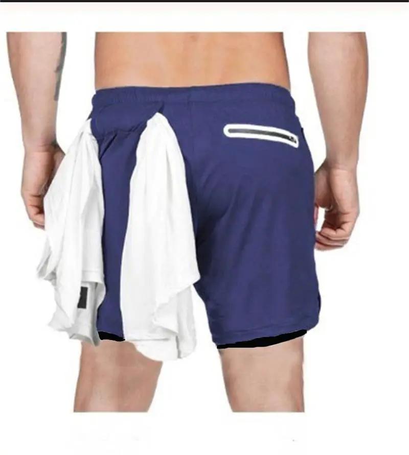 Camo Running Shorts Men 2 In 1 Quick Dry