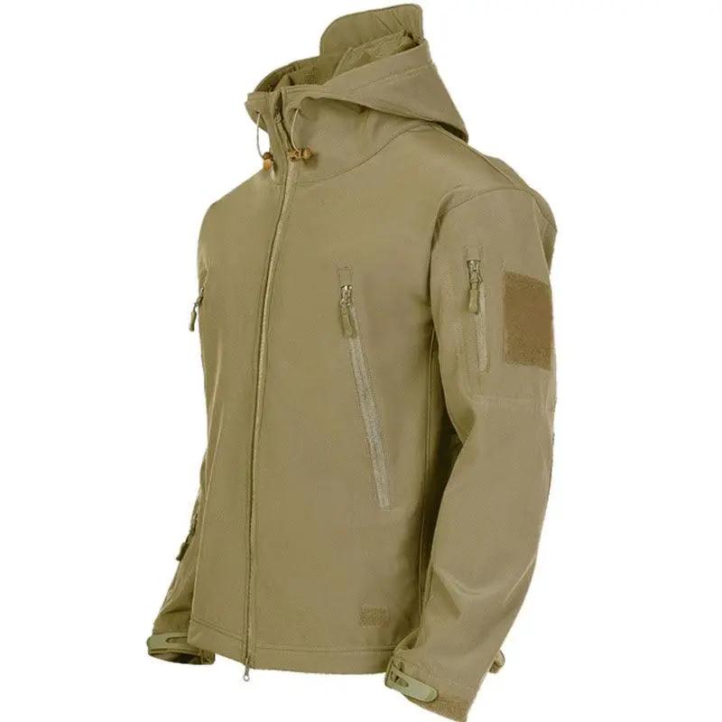 Camouflage Green Hooded Windproof Jacket for Men