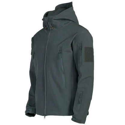 Camouflage Green Hooded Windproof Jacket for Men