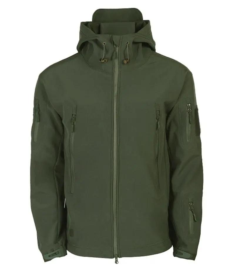 Camouflage Green Hooded Windproof Jacket for Men