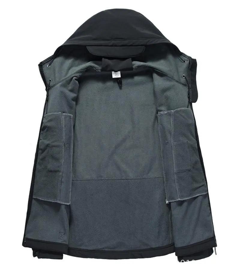 Camouflage Green Hooded Windproof Jacket for Men