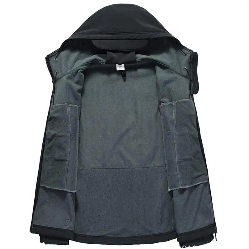 Camouflage Green Hooded Windproof Jacket for Men