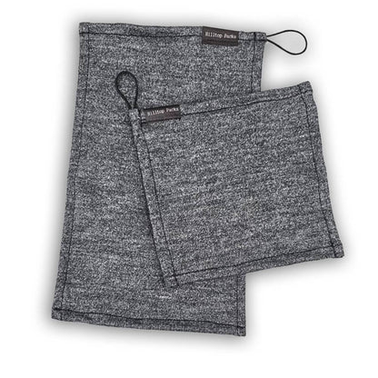 Camp Towel Merino Wool twin pack in heather gray by Hilltop Packs LLC on Tampa Home & Garden Store