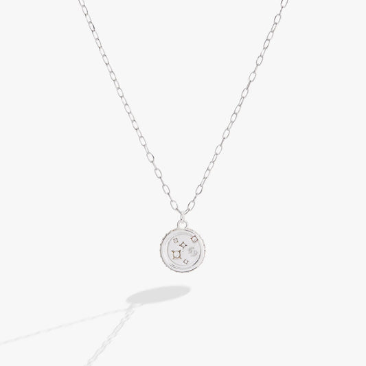 Cancer Zodiac Precious Necklace by Alex and Ani, oval-link chain with crystal pendant on Tampa Home & Garden Store