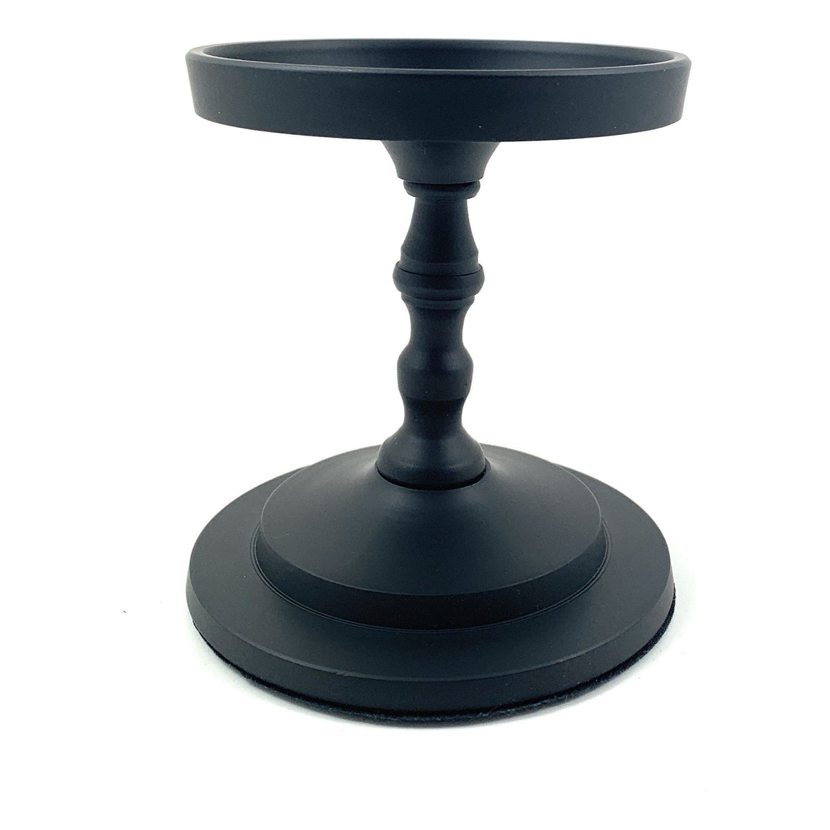 Vibhsa pillar candle holder matte black 4.5H fits 3.5in candles on Tampa Home & Garden Store