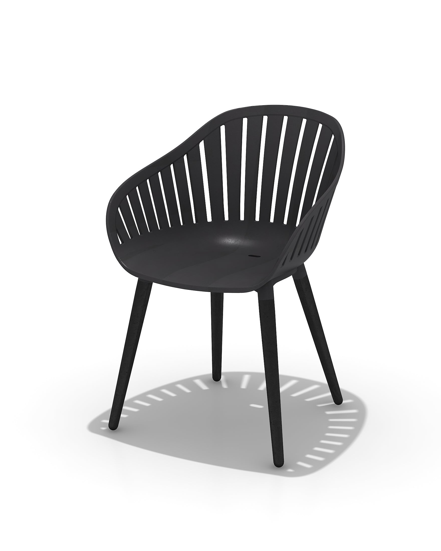 Nassau resin and aluminum outdoor chairs, black, 4-piece set by LifestyleGarden US on Tampa Home & Garden Store