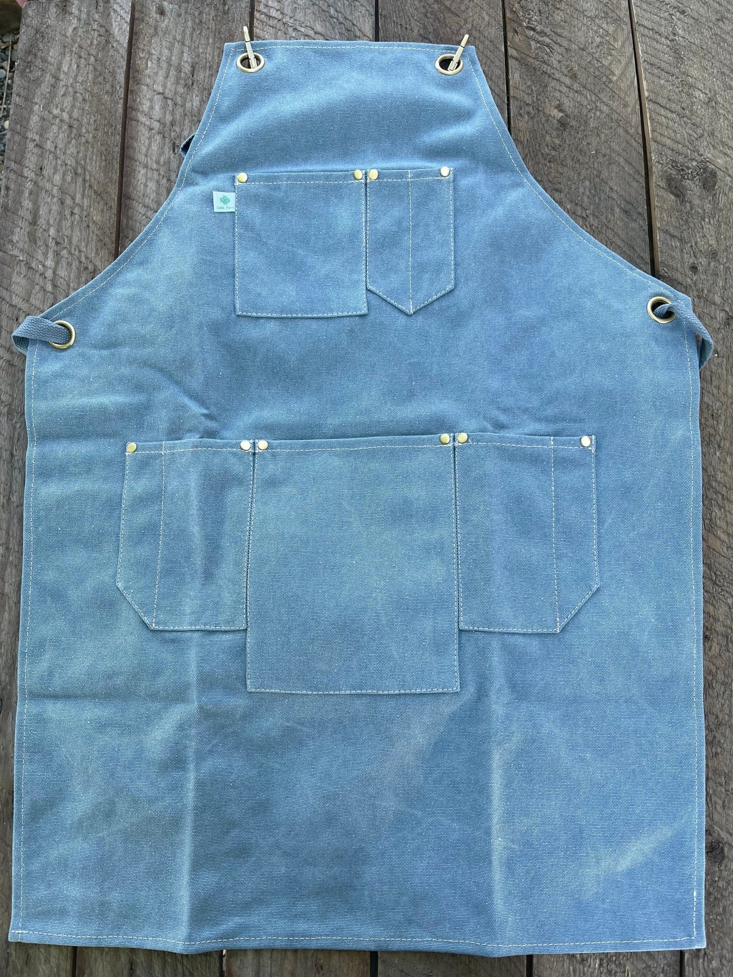 Canvas Apron - Waxed Canvas with Pockets