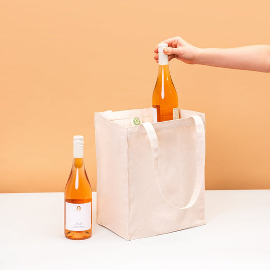 Sac de transport pour vin en toile