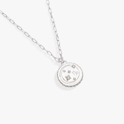Capricorn Zodiac Necklace Alex and Ani with silver chain and crystal pendant on Tampa Home & Garden Store