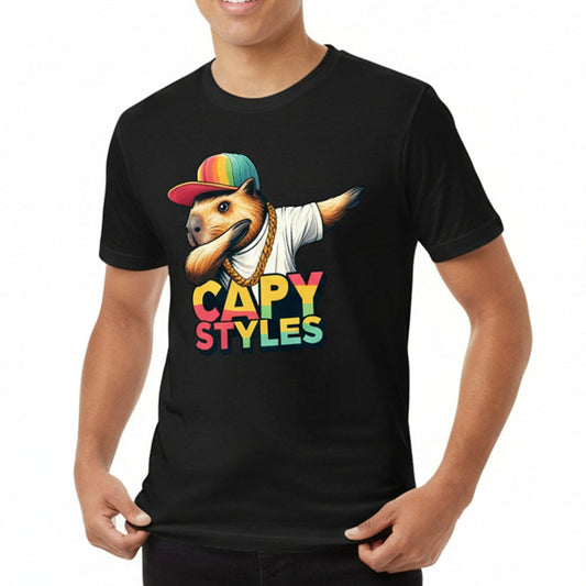 Capybara Graphic Tee and Casual Streetwear