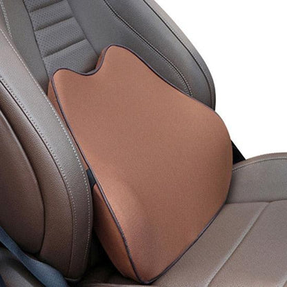 Stevvex car neck headrest pillow brown memory foam cushion with strap on Tampa Home & Garden Store