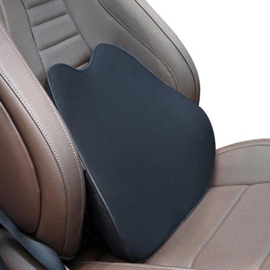 Stevvex car neck headrest pillow memory foam cushion with adjustable strap dark blue on Tampa Home & Garden Store