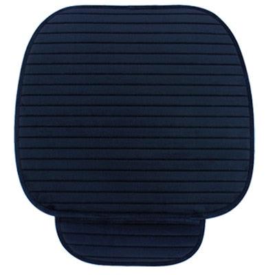 Stevvex navy blue two-piece flocking car seat cover set ribbed universal seat protector mats on Tampa Home & Garden Store