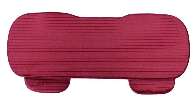 Car seat cushion Stevvex red flocking universal seat protector mat front rear non-slip on Tampa Home & Garden Store