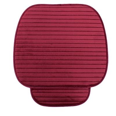 Stevvex red flocking car seat cover cushion for front or rear seats universal fit on Tampa Home & Garden Store