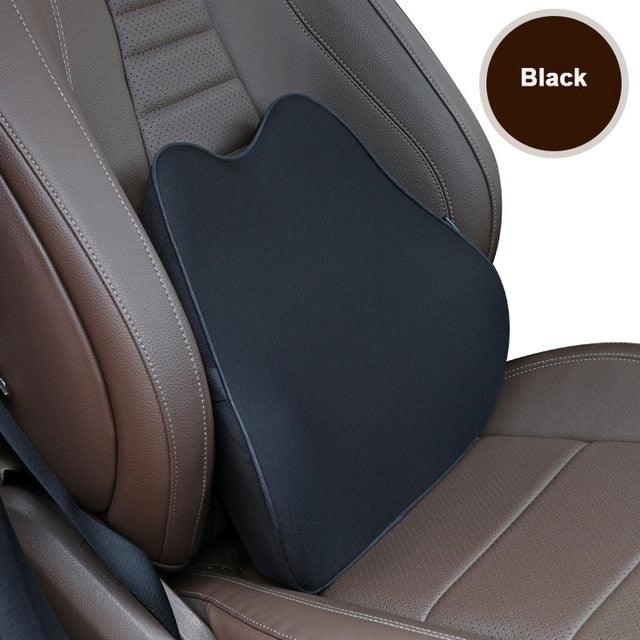 Stevvex car neck headrest pillow memory foam cushion black for auto seat head support on Tampa Home & Garden Store