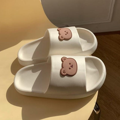 Cartoon Bear Sandals Non Slip Thick Sole Slippers