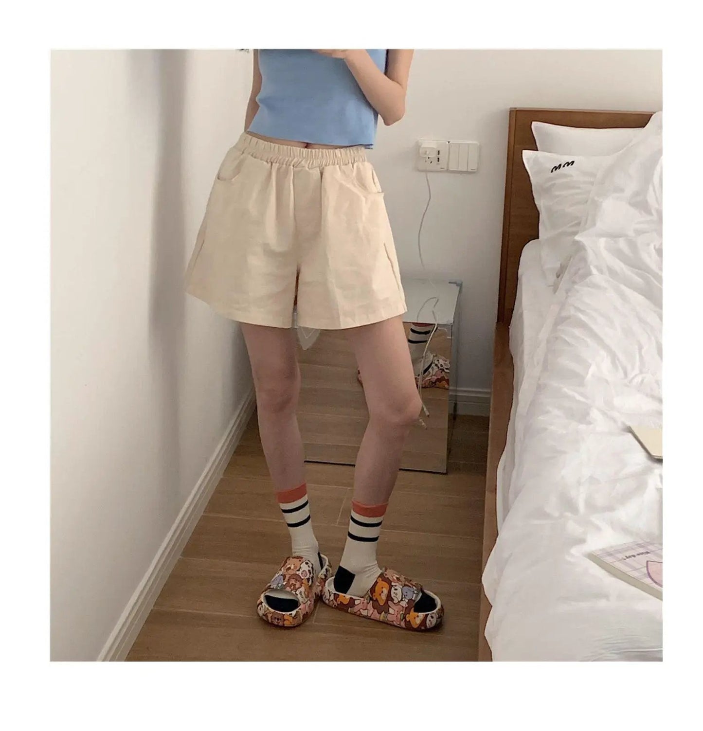 Cartoon Bear Sandals Non Slip Thick Sole Slippers