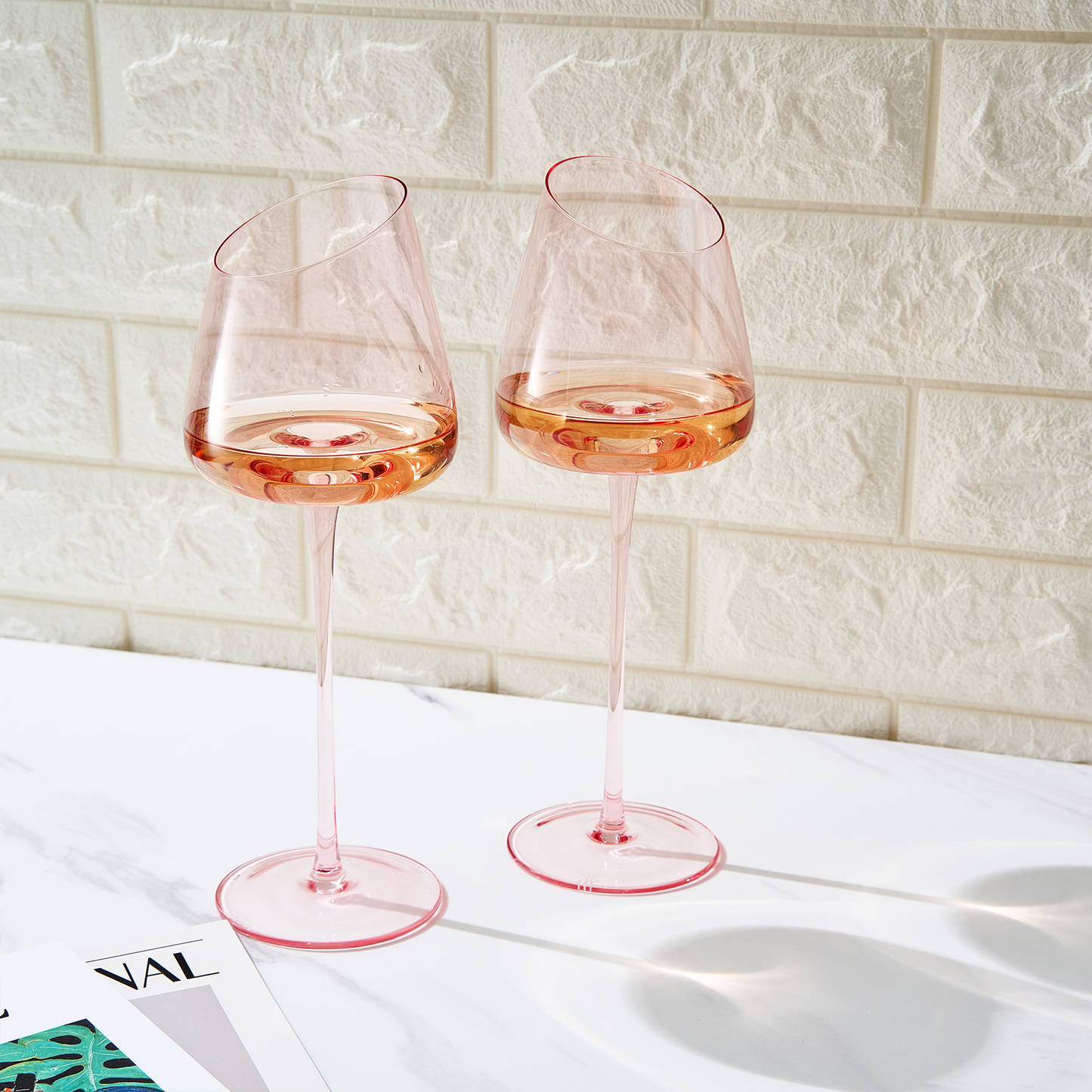 Colosseum Stemmed Wine Glasses Set of Two