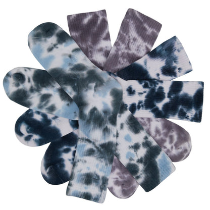 Casual Crew Tie Dye Socks With A 3 Pack Bundle