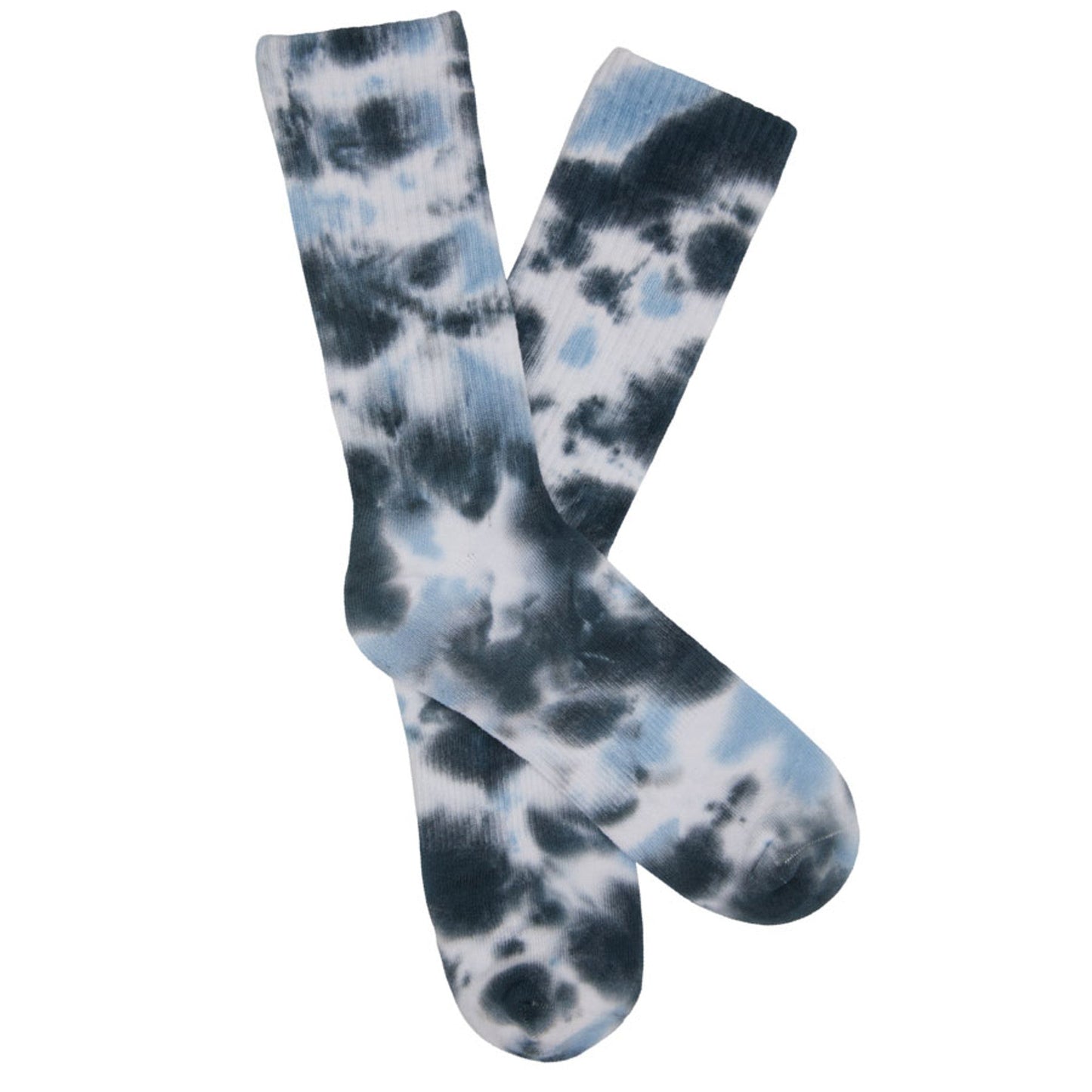 Casual Crew Tie Dye Socks With A 3 Pack Bundle
