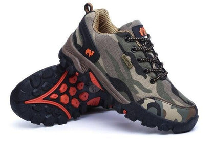 Stevvex camouflage green athletic shoes with rugged non-slip outsole and breathable mesh on Tampa Home & Garden Store