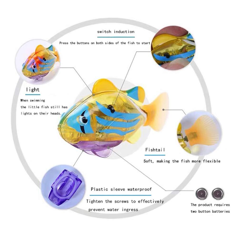 Stevvex Electric Cat Toy water-swimming fish with LED light for indoor use on Tampa Home & Garden Store