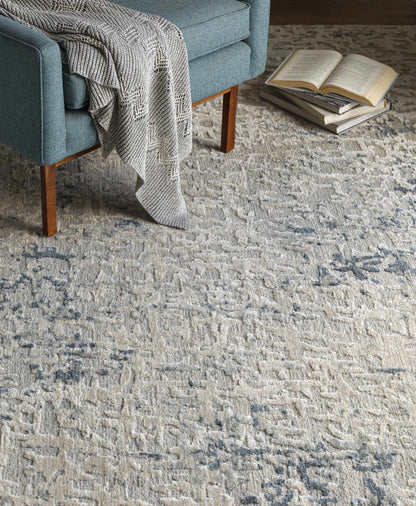 Cayuga Area Rug blue-gray textured weave by Boutique Rugs on Tampa Home & Garden Store