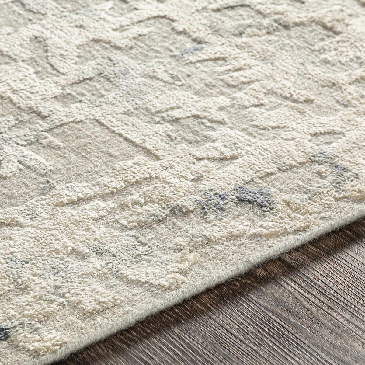 Cayuga Area Rug by Boutique Rugs, beige textured shag, clearance on Tampa Home & Garden Store