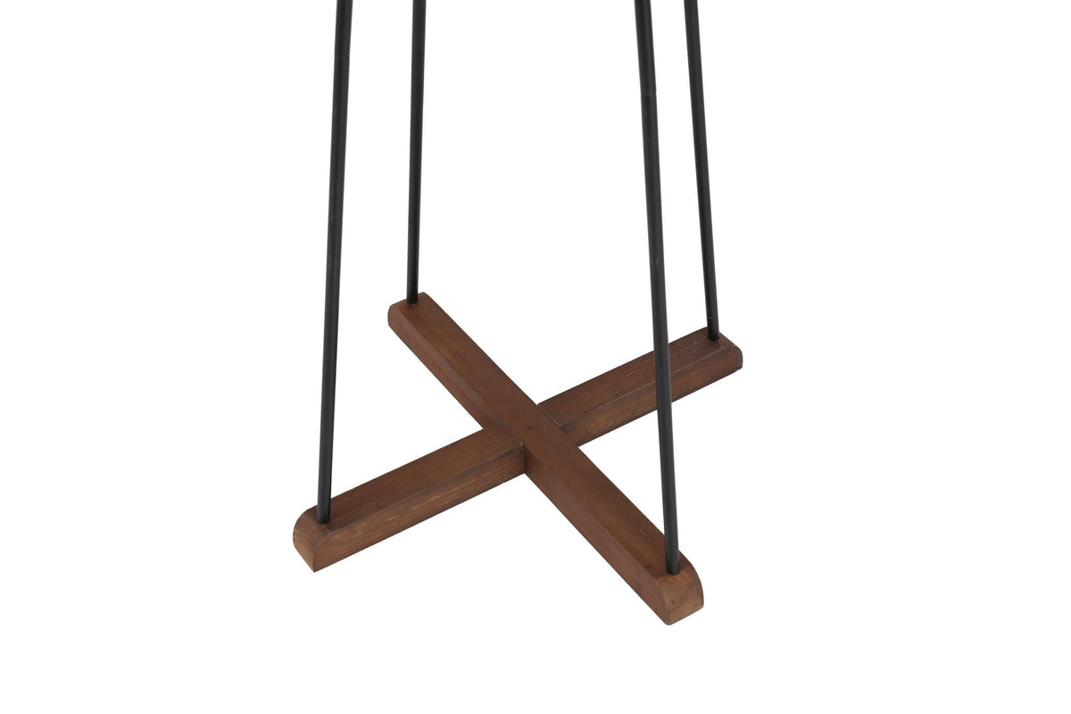 Freestanding coat rack by HouseOfZazla with natural reclaimed wood and black metal on Tampa Home & Garden Store