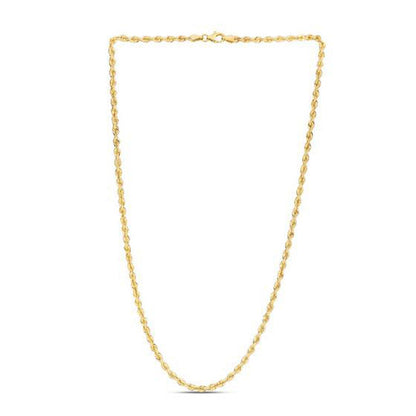 14k Yellow Gold Light Rope Chain Necklace 3.00 mm Bids.com on Tampa Home & Garden Store