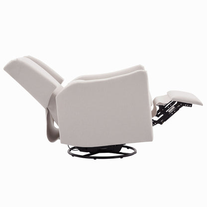 Wide Wingback Swivel Glider And Recliner