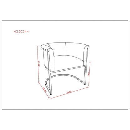 Cosmopolitan Dining Chair with Geometric Metal Frame in multiple colors by HouseOfZazla on Tampa Home & Garden Store