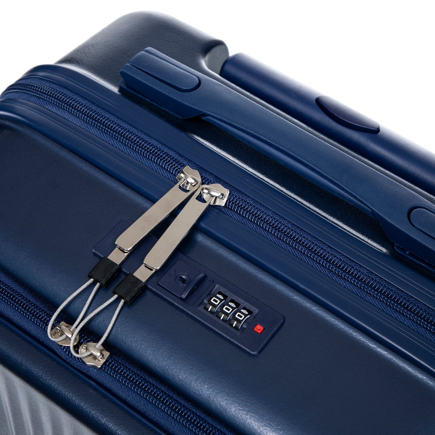 Luggage set 2-piece ABS spinner blue by HouseOfZazla with dual zippers on Tampa Home & Garden Store