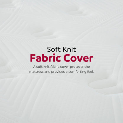 Premium 9in Medium Pocket Spring Hybrid Mattress HouseOfZazla with soft knit cover on Tampa Home & Garden Store