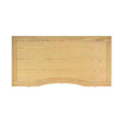 Dauphin 5 Drawer Executive Desk natural oak finish solid rubber hardwood HouseOfZazla on Tampa Home & Garden Store